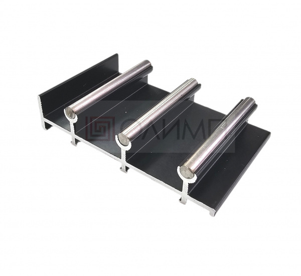 ОСК-13 Нижняя направляющая для трех полотен 6000мм RAL9005