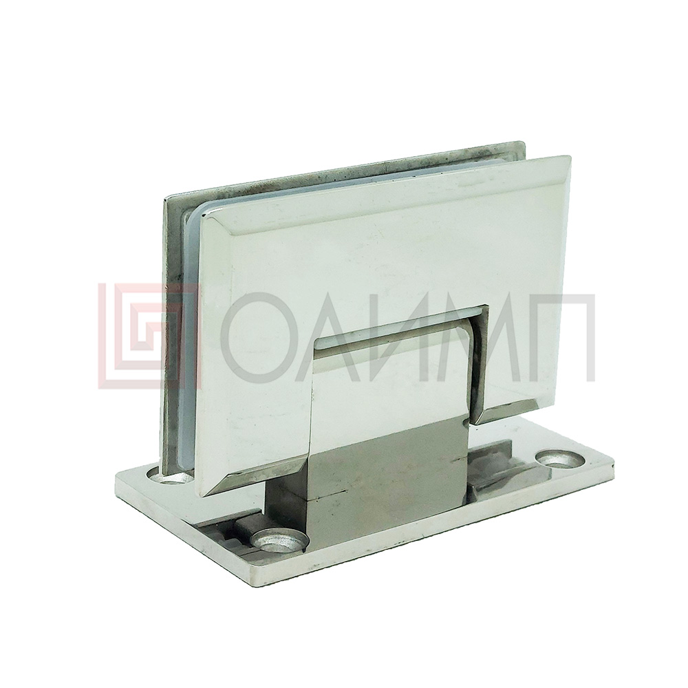 O-301 Zn Петля стена - стекло двустороннее крепление по выгодной цене от компании ОЛИМП, производителя фурнитуры