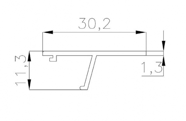 О-102-12 Анод  Декоративная накладка для стекла 12 mm