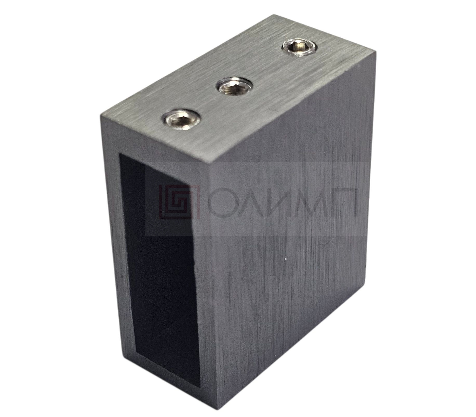 О-012 Gun Metal SUS 304 Крепление трека 30х10 mm к стене 